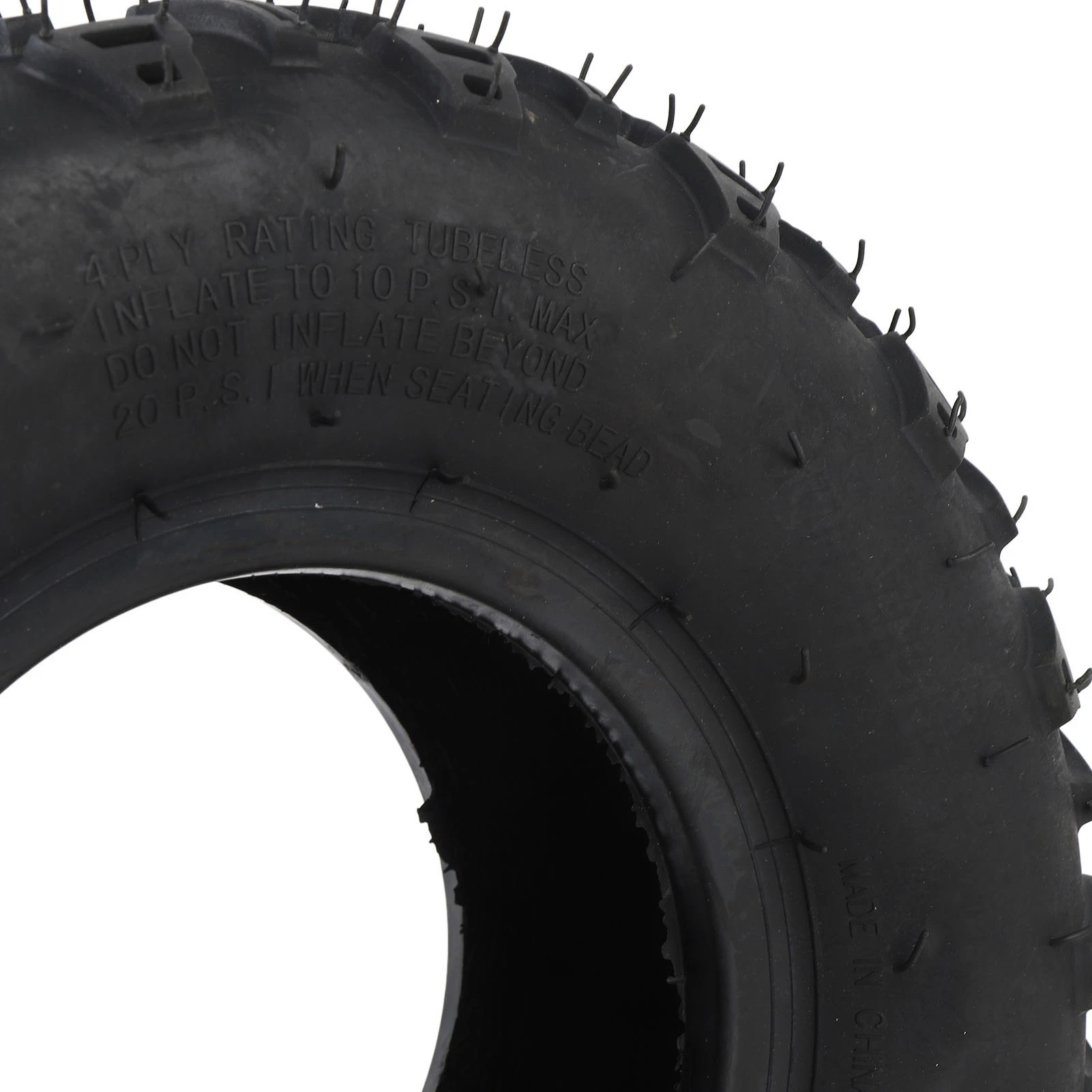 Neumático de rueda delantera 14x5,00-6, neumático de vacío sin cámara de goma con llanta para ATV Quad todoterreno Go Kart carrito de Golf Mini bicicleta