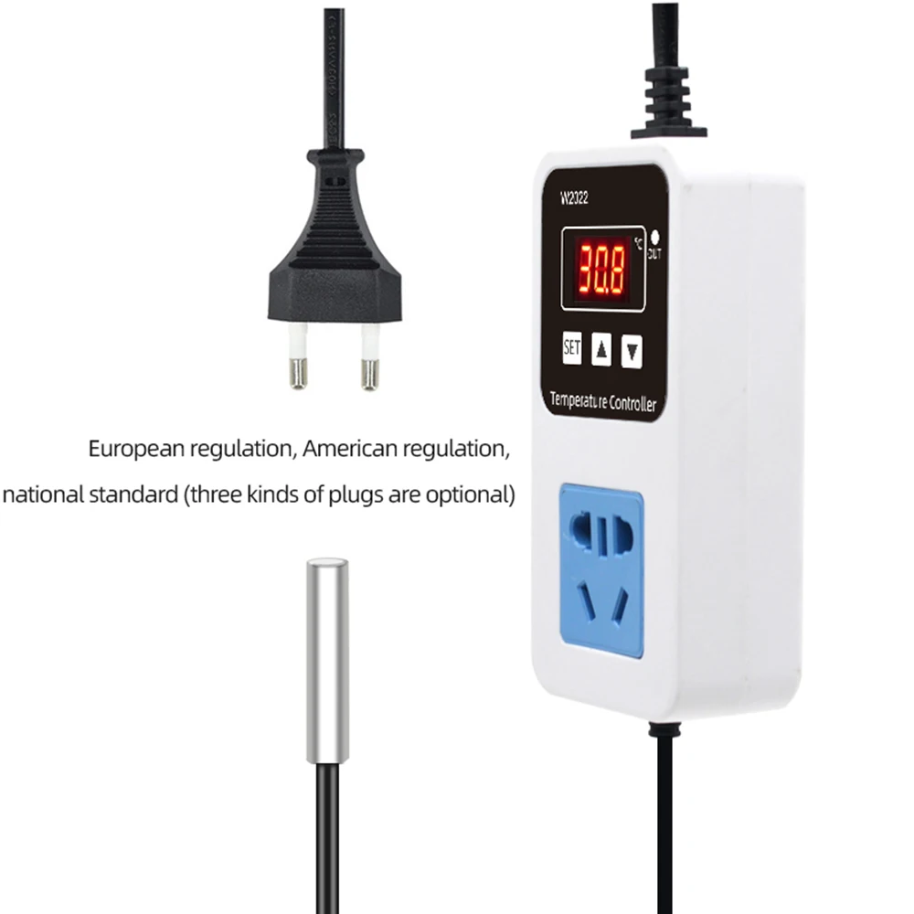 1500W Slimme Digitale LED Display Thermostaat W2022 AC110/220V Nauwkeurige Attemperator Controle Microcomputer Temperatuurregelaar
