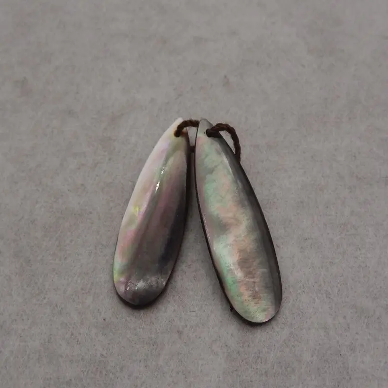 

Серьги-капли из натуральной серой ракушки, бусины, уникальный подарок, ручная работа, сделай сам, полудрагоценный камень, ювелирные аксессуары, праздничный подарок