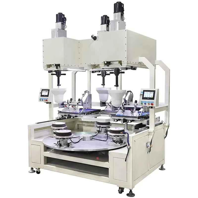 세라믹 삼색 패드 프린터, 접시, 그릇, 소서, 플레이트 및 세라믹 트레이용 인쇄기, 서보