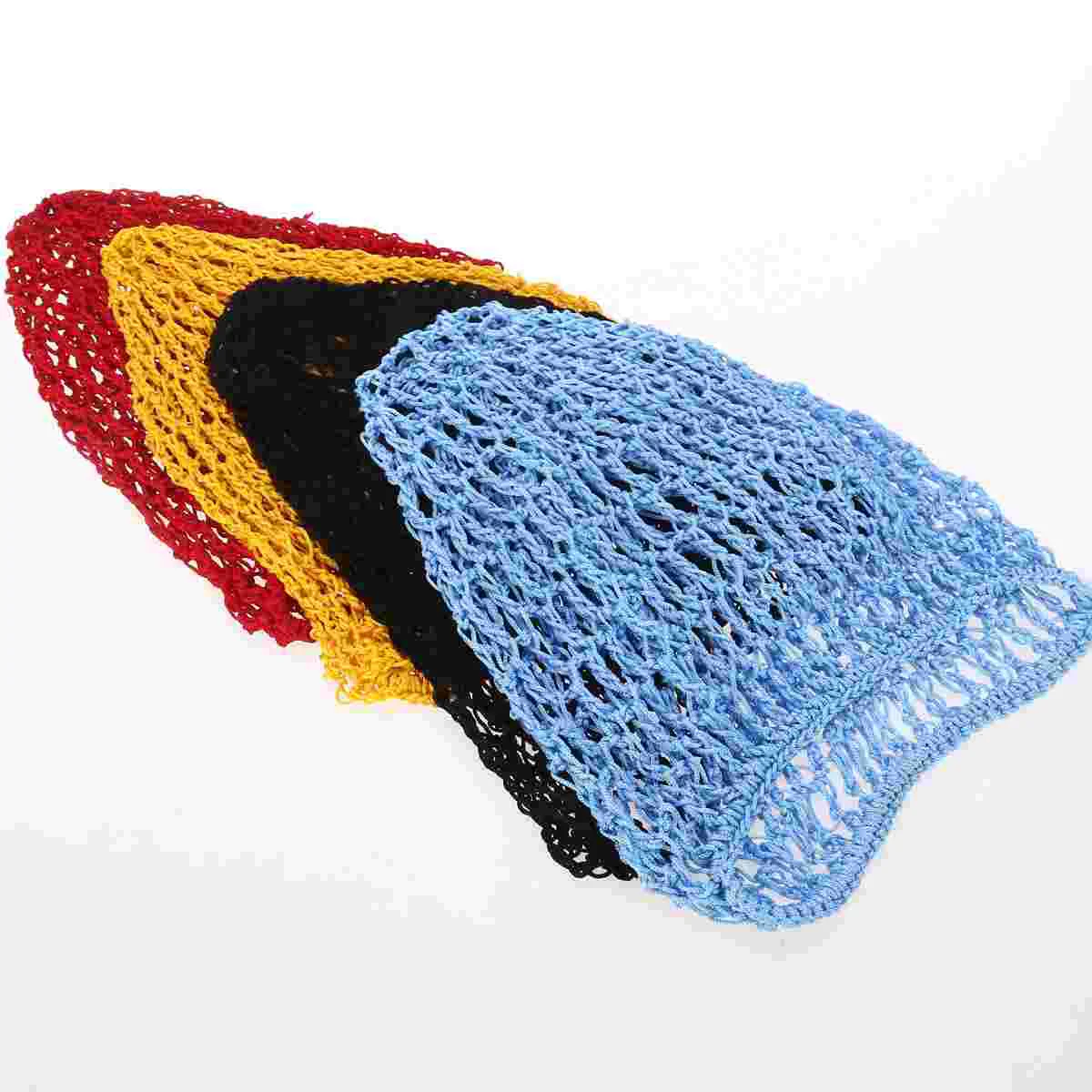 Hair Net Bands for Sleeping Cover Women's Hats & Caps Bun Snood Work Crochet Hooks