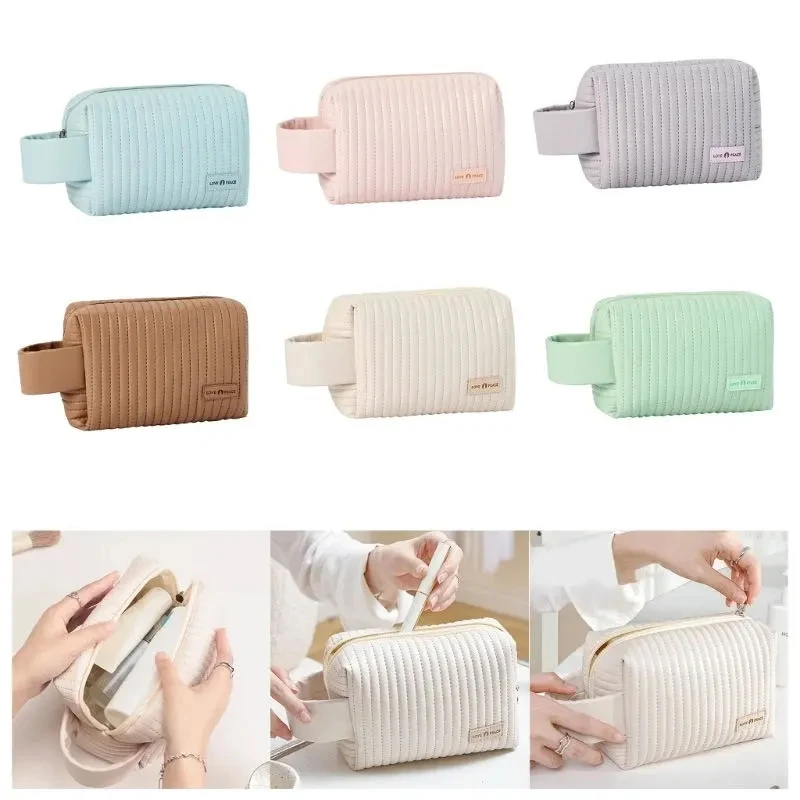 Lady Cosmetic Bag Women PU Makeup Bag Waterproof Toiletry Travel Wash Pouch Beauty Case Portable Storage Bag Organizer Gifts