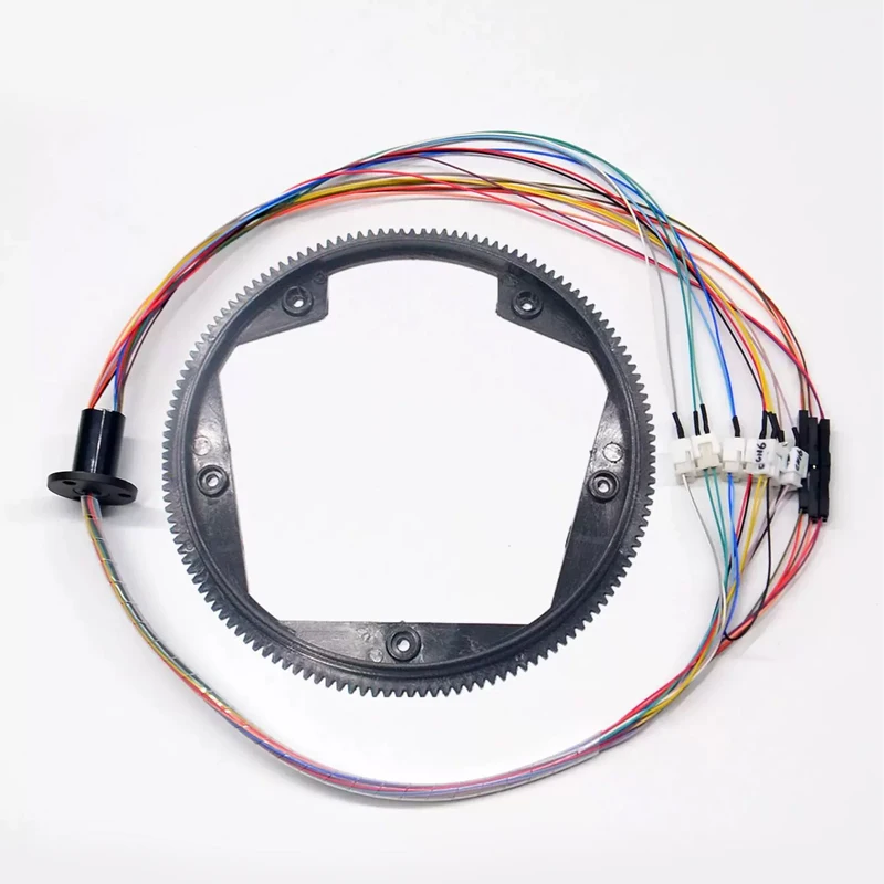 

18-канальный проводной контактный токосъемник с бесконечным вращением на 360 градусов, электрический контактный токосъемник для рулевого механизма радиоуправляемого танка Henglong 1/16, аксессуары для самостоятельной сборки