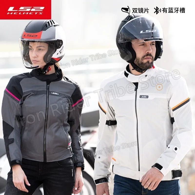 Retro Vintage LS2 OF600 COPTER DOT ECE Dual Lens Open Face Motorcycle Helmet Scooter Unisex Capacetes Casco Moto Protective