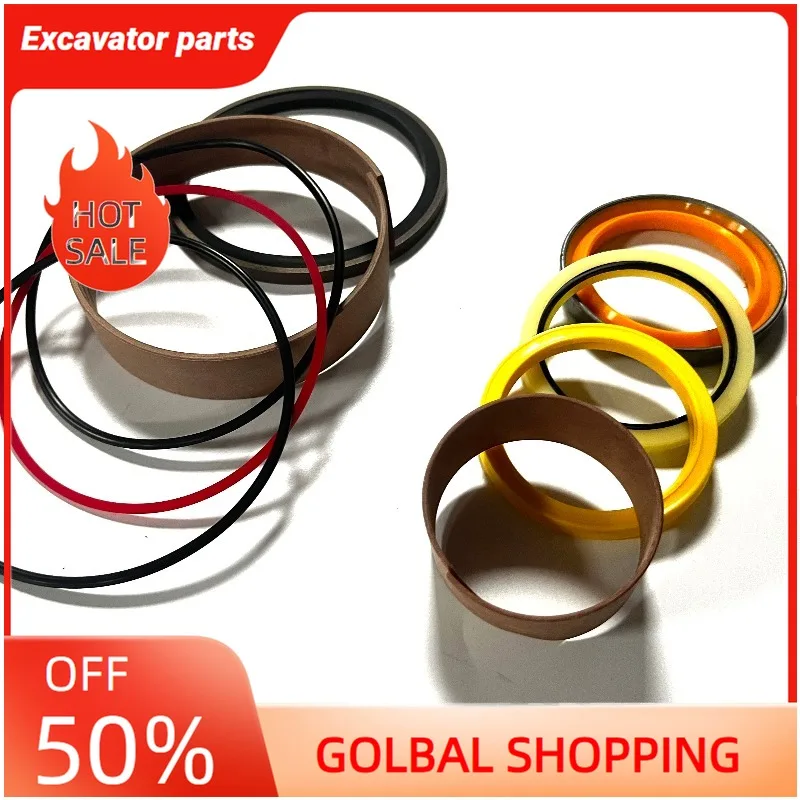 

Для 235-0973 Комплект уплотнений стрелы гидравлического цилиндра 2350793 для экскаватора-погрузчика CAT 416C 416D 420D 428D 432D 442D 430D 426C 436C 438D