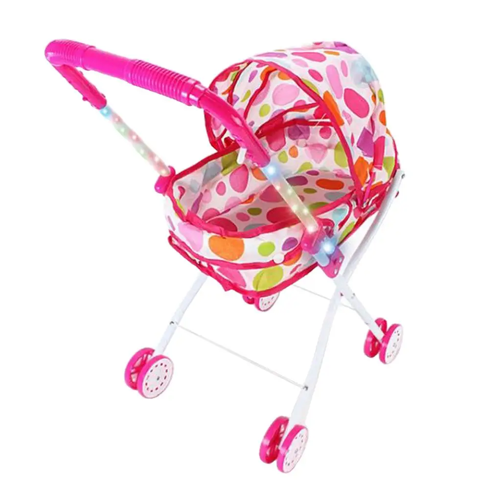 Baby Doll Stroller Pushchair for Reborn Newborn Baby, Nursery Bedroom Furniture