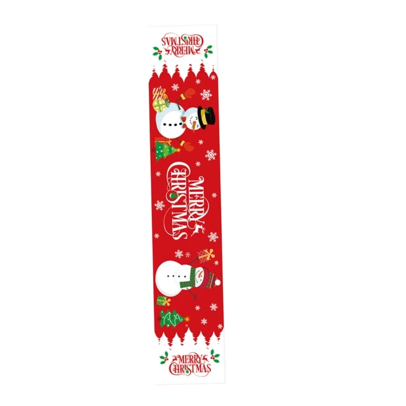 Christmas Decoration Christmas Table Runner Santa Tablecloth Placemat Home Decor A0KC
