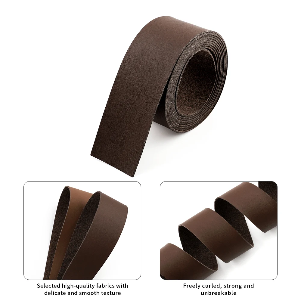 2 Meters DIY Leather Crafts Straps Strips Belt For Bag Handles Decor Leathercrafts Accessories Durable And Sturdy