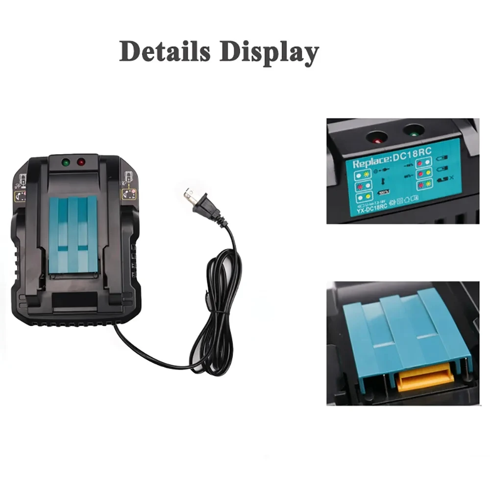 สำหรับ Makita เครื่องชาร์จแบตเตอรี่ลิเธียม DC18RC Bl1830 Bl1430 14.4V ~ 18V Dc18Ra ชาร์จเร็ว