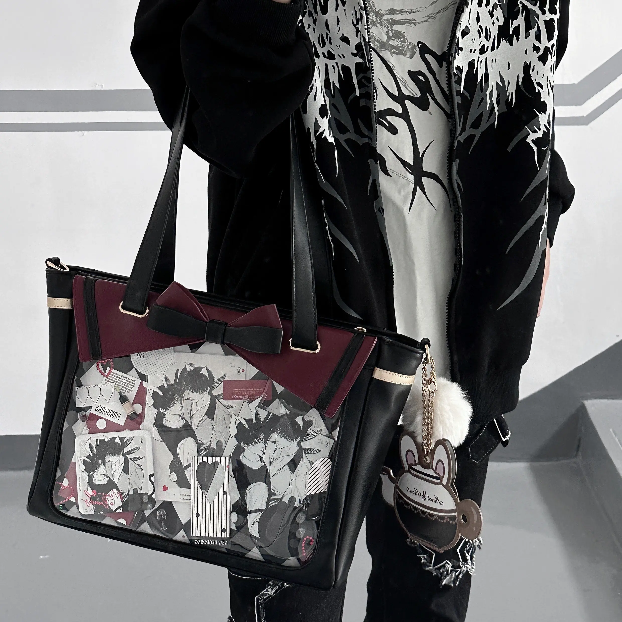 Fashion Shoulder Bag Original Cute Large-capacity Tutu Black Handbag