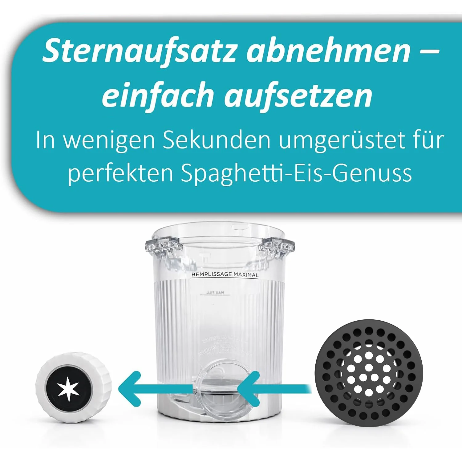 701 Eismaschinen-Düsenaufsatz Ersatzteil Passend für Ninja NC700 NC701 Eismaschine Silikon-Extrusionsform – Detail 4