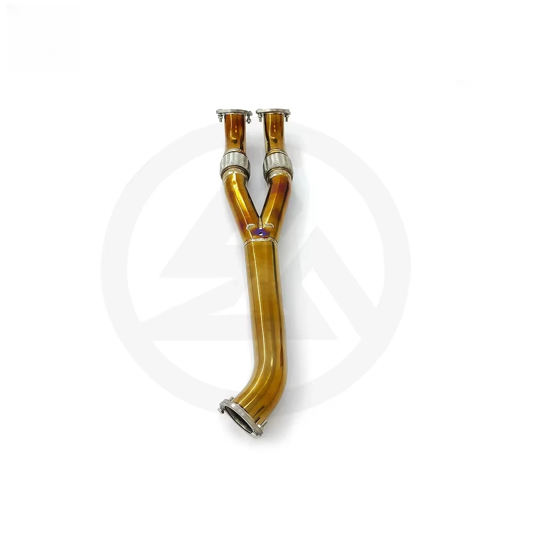 CSZ for Nissan GT-R R35 3.8TT V6 Titanium Exhaust Y-pipe Straight Pipe