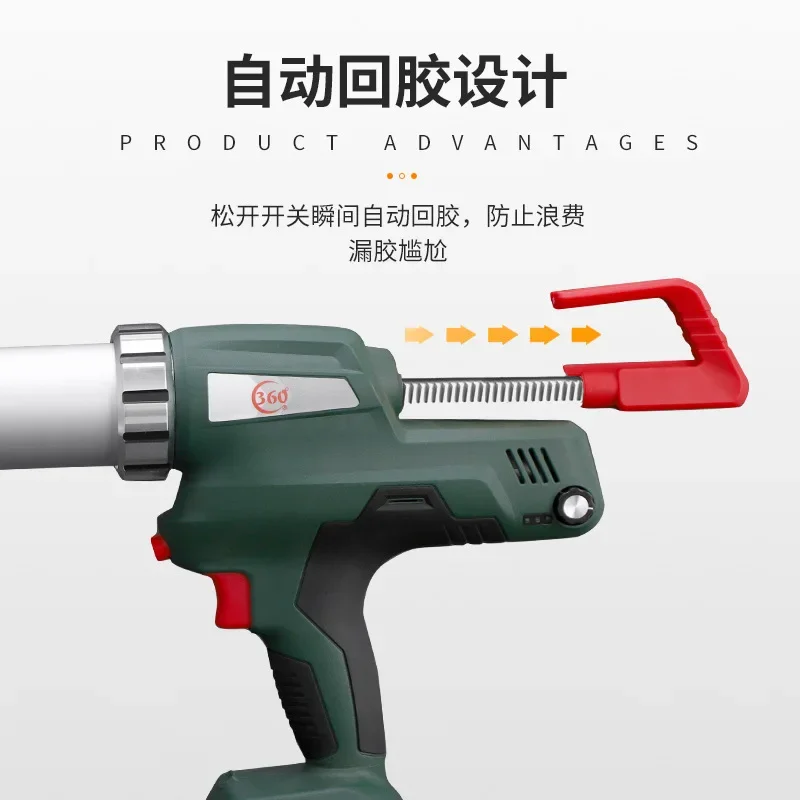 Electric Gluing Gun Silicon Sealant Soft and Hard Glue Caulking Gun Seam Beautifying Glue Gluing Machine