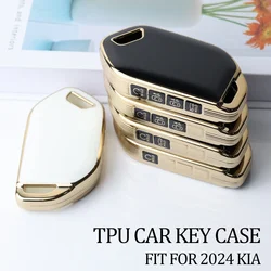 4/5/6/7/8/9 Bottons TPU Car Key Case Cover for 2024 Kia Picanto Sorento MQ4 Carnival KA4 Morning K5 Carens Key Fob Accessories