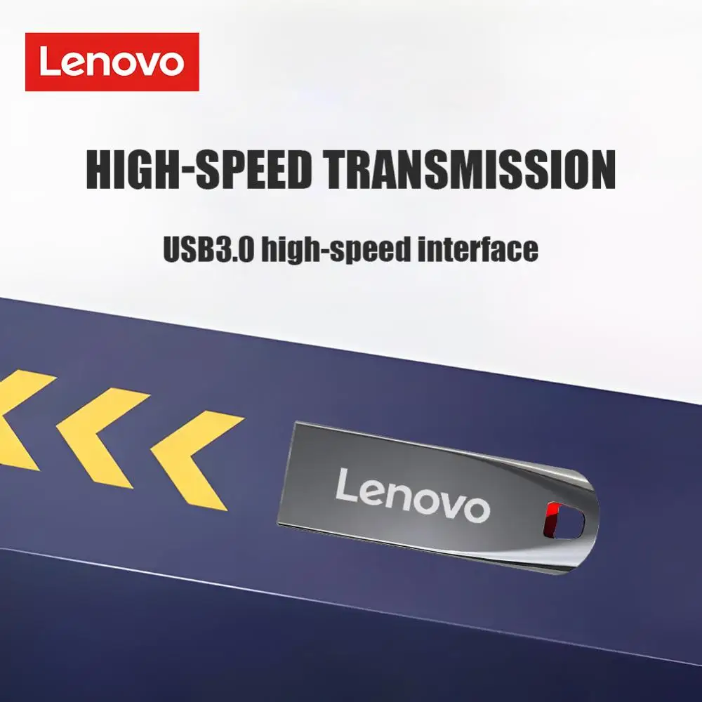 Lenovo-unidad Flash USB 3,0, Pendrive de alta velocidad, 2tb, 1tb, 3,0, 512gb, disco de Metal para pc