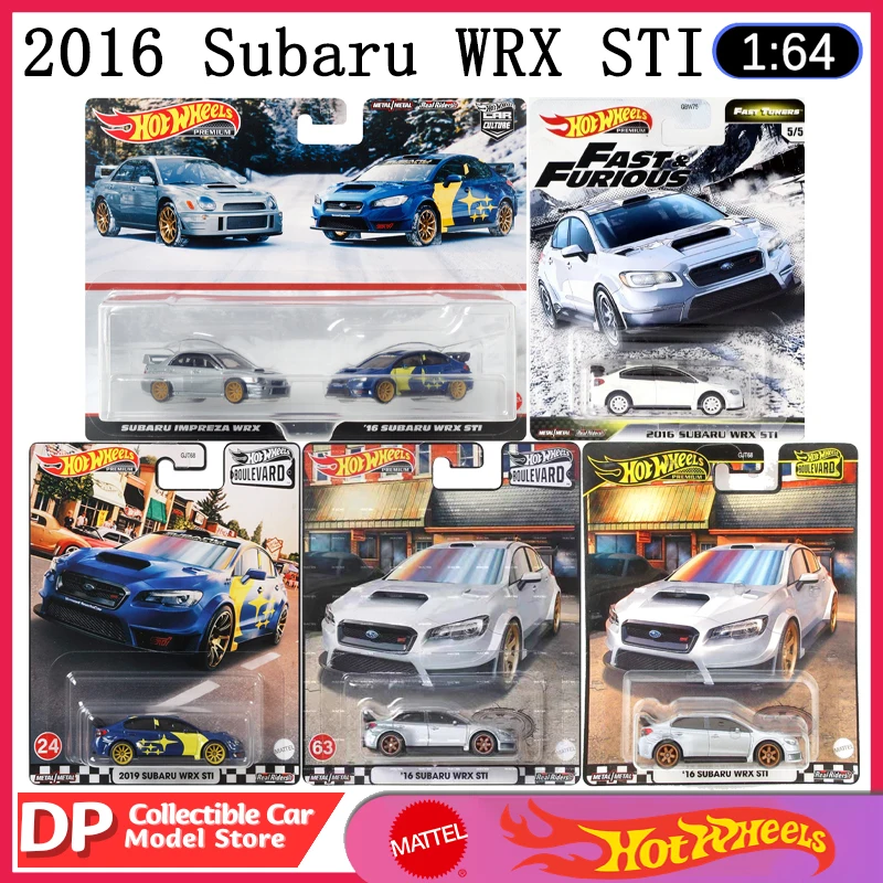 

Hot Wheels '16 Subaru Wrx Sti Series Premium Real Riders 1:64 Scale1:64 Scale Cars Die-Cast Model Vehicle Toys