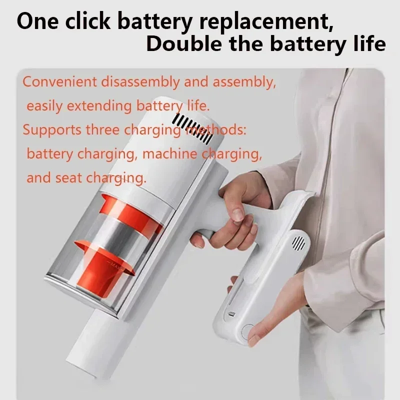 2026 25.2V Rechargeable Lithium Ion Battery Pack 12000mAh for Xiaomi Mijia G9 G10 Wireless Vacuum Cleaner Accessories