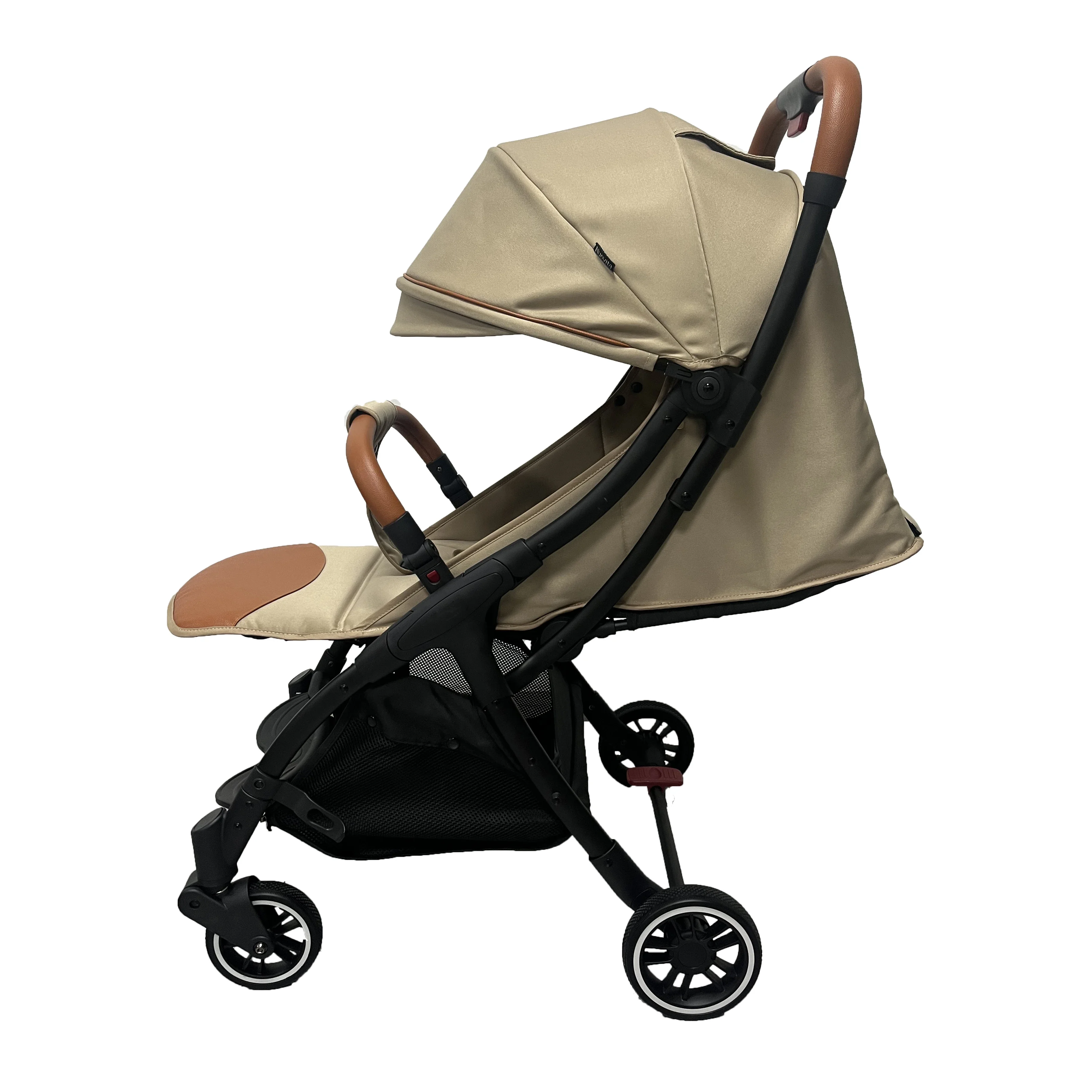 

EN1888 Compact Luxury Folding Baby Stroller Aluminum Alloy Baby Carriage Pushchair