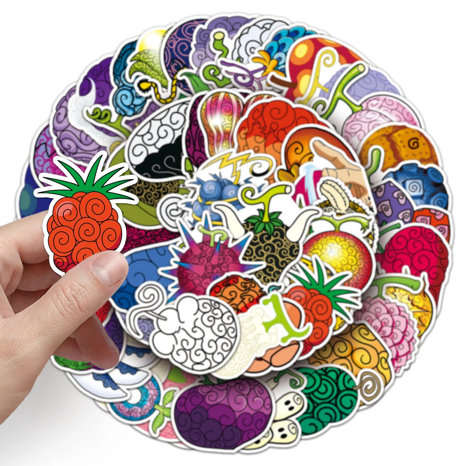 10/30/52 قطعة واحدة أنيمي الشيطان الفاكهة الكرتون الكتابة على الجدران ملصق الديكور DIY بها بنفسك حقيبة الكمبيوتر المحمول الهاتف الغيتار ملصق طفل هدية