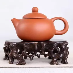 Solid wood root carving, hollow root art base, wooden saucer, tea pot, bonsai, many frames