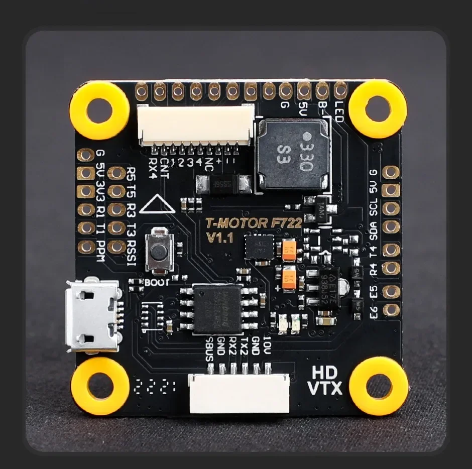 T-MOTOR F7 HD FC STM32F722RET6(BMI270 자이로 포함), 5V/2A BEC, FPV 드론용 3-6S, 베타플라이트, iNAV, 아르드파일럿, 쿼드콥터