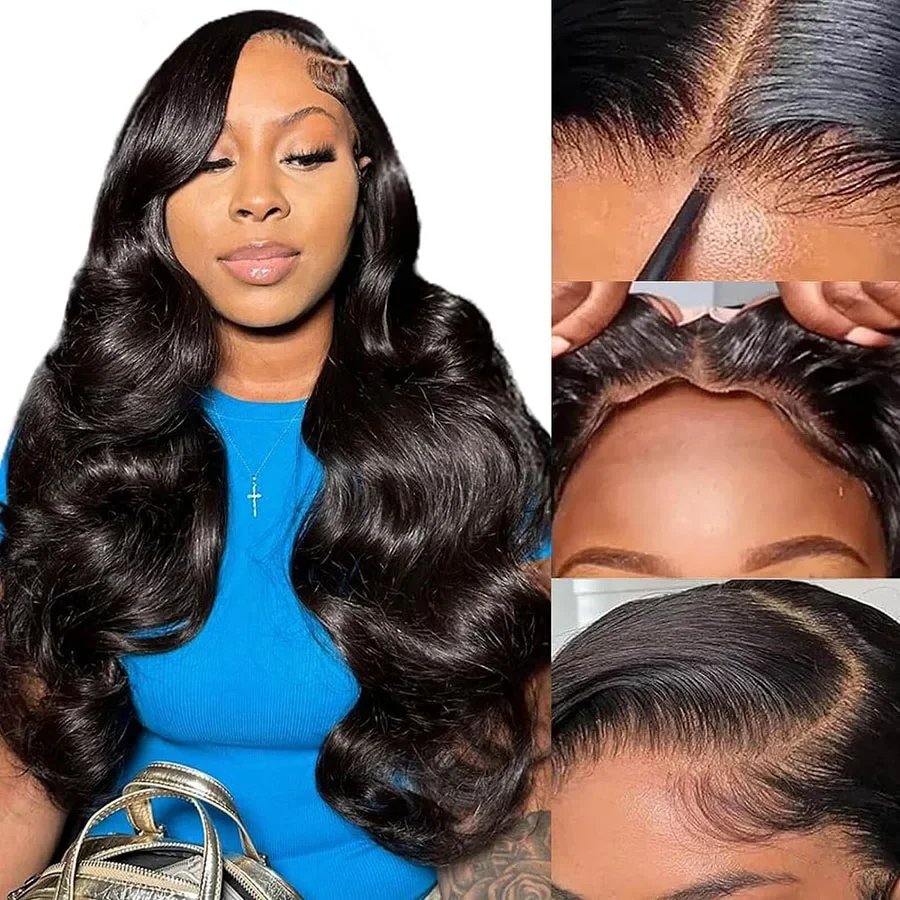 Glueless Wig Human Hair Ready To Wear Body Wave Wig Pre Plucked 5X5 4X6 Lace Closure Wig 180 Density 9X6 7X5 Pre Cut Wig On Sale