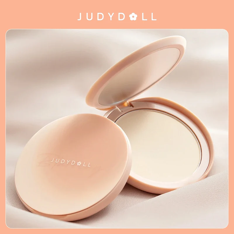 

Judydoll Soft Velvet Matte Foundation Setting Makeup Oil Control Long Lasting Matte Pressed Powder Concealer With Puff Makeup