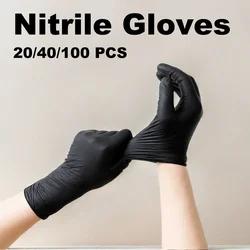 1 pack Durable Disposable Nitrile Gloves for Household Cleaning and Decoration, Waterproof and Multi-Purpose, Oil and Acid Proof