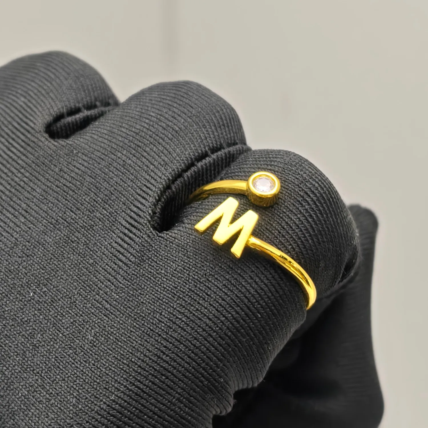 حلقة أولي مخصصة من DOREMI مع زركونيا مكعبة قابلة للتعديل بحجم مخصص للنساء #5