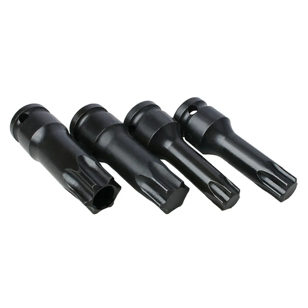 Puntas de destornillador Torx hexagonales de 1/2 pulgadas, cabezales adaptadores de enchufe T20 T40 T30 T100, llave magnética, accesorios de herramientas manuales, 1 ud.