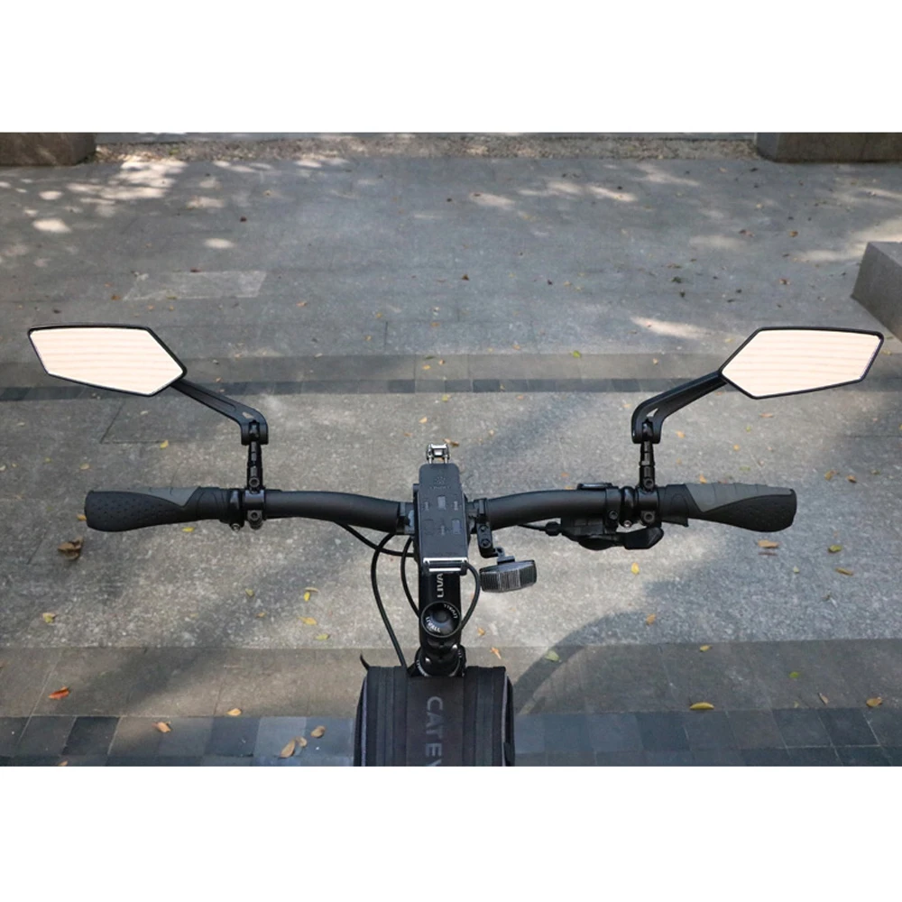 Bicycle Rear View Mirror Bike Cycling Clear Wide Range Back Sight Rearview Reflector Adjustable Handlebar Left Right Mirror