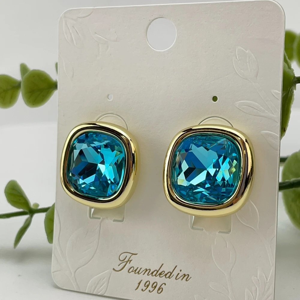 Yuminglai Fashion Luxury Dubai Jewelry Accessories Superior Quality Goldplated Earrings for Women FHK29421
