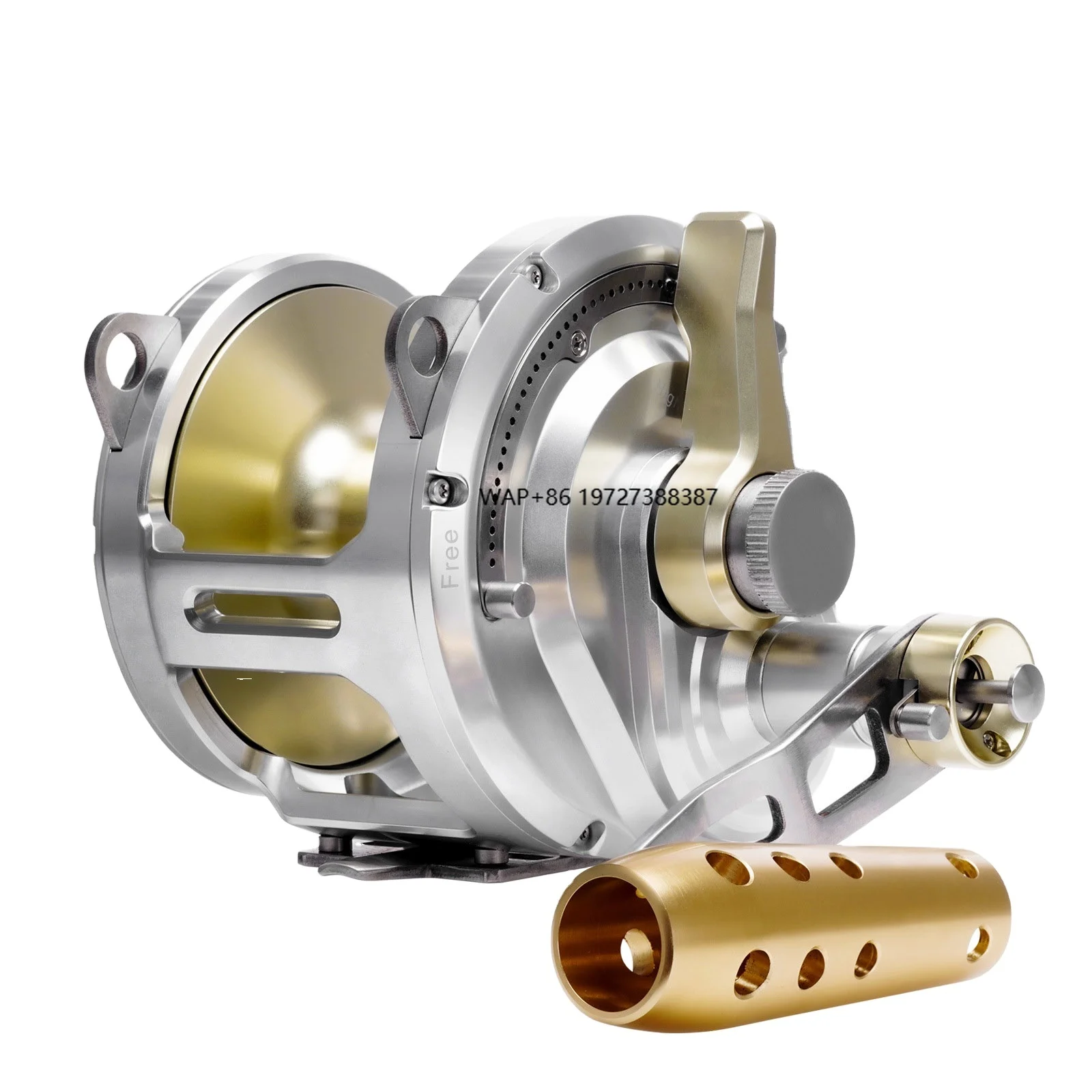 

2025 Full Metal Two Speed Aluminum Alloy CNC Fishing Reel Deep Sea Trolling Drum Wheel for Boat Tuna 20W 30W 50W