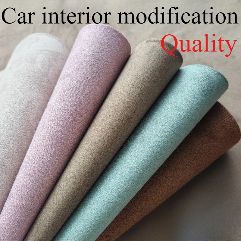 Car Interior Modification Special Suede Cloth Self-adhesive Tape Car Wrap Stickers Car Door Panel Workbench A Pillar Furniture