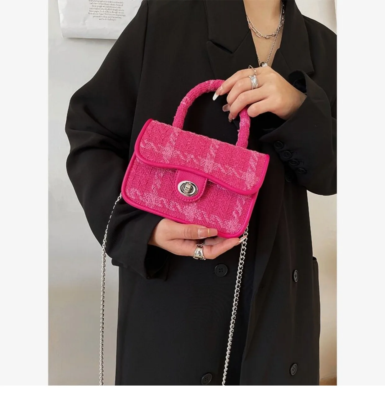 

New Fashion Design Ladies Small Square Crossbody Bag Shoulder Bags Clutch Purse Handbags