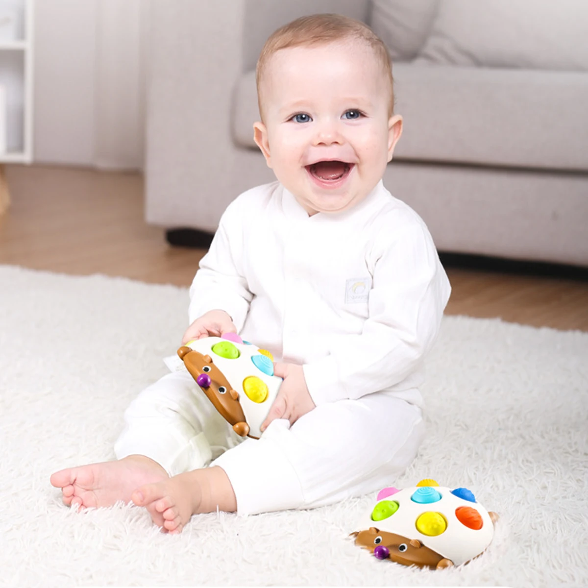 1 Uds. Juguetes Push Pop para apretar, prensa de dedos para niños, juguetes sensoriales de silicona para bebés y adultos, juguete de descompresión