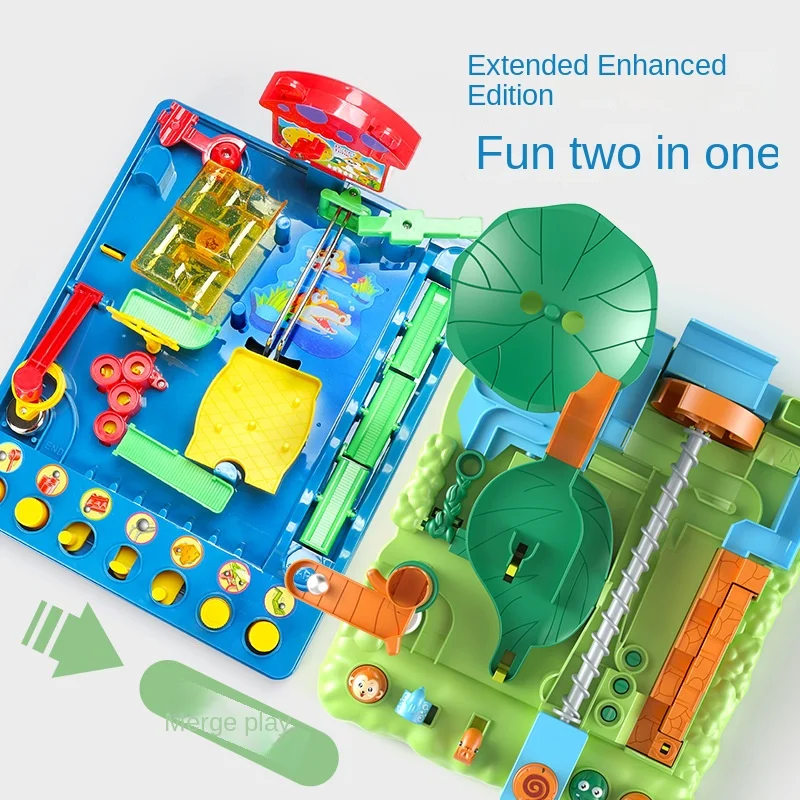 Jouets d\'entraînement à la pensée pour enfants, Jungle Beibei, jeu d\'aventure d\'entrée, piste de balle, jeu de bureau