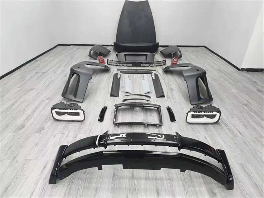 Resin Primer Front Bumper and Rear Headlights forRolls Royce Phantom Upgrade 8th Generation Body Kit