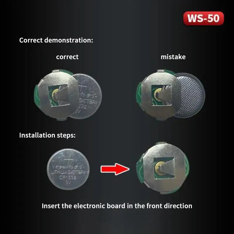 WS-50 자기 제어 양자 램프, 자기 제어 스위치, 슈퍼 브라이트, 4 가지 모드, DIY 모델 장난감 무선 램프