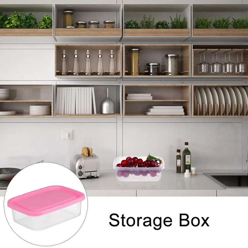 

6 pcs 650Ml Airtight Food Storage Containers Leakproof Moisture Resistant For Fruits Vegetables Kitchen Pantry Organizer Bento