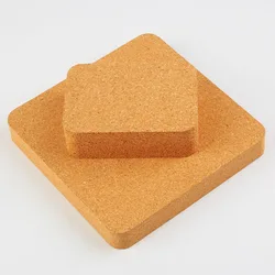 Cork Block Cork Backing Mat Leather Coarse Grain Oak Block Cork Pad Auxiliary Diamond Cone Perforation Handmade DIY Tools