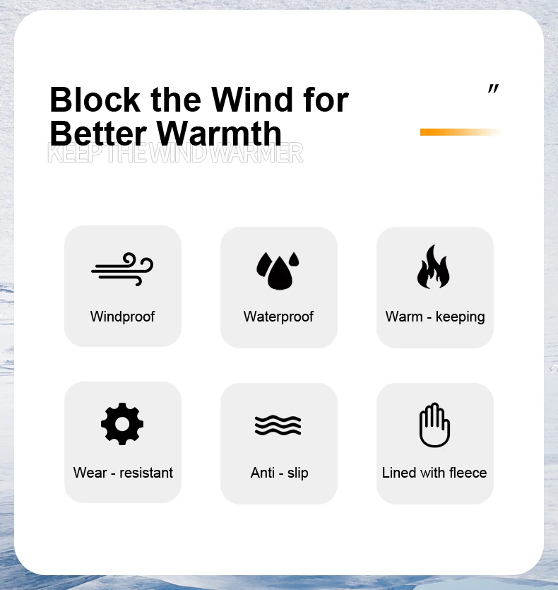 INBIKE Winddichte Fleece-Herren-Fahrradhandschuhe, warm, Vollfinger-Touchscreen, stoßdämpfend, rutschfest, lange Finger, Rennrad – Detail 2