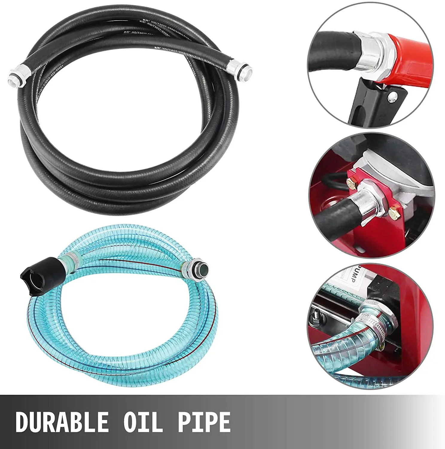 DC 12/24 Volts Mini Kit de bomba de transferência de combustível diesel portátil móvel elétrico com bico e mangueira automática