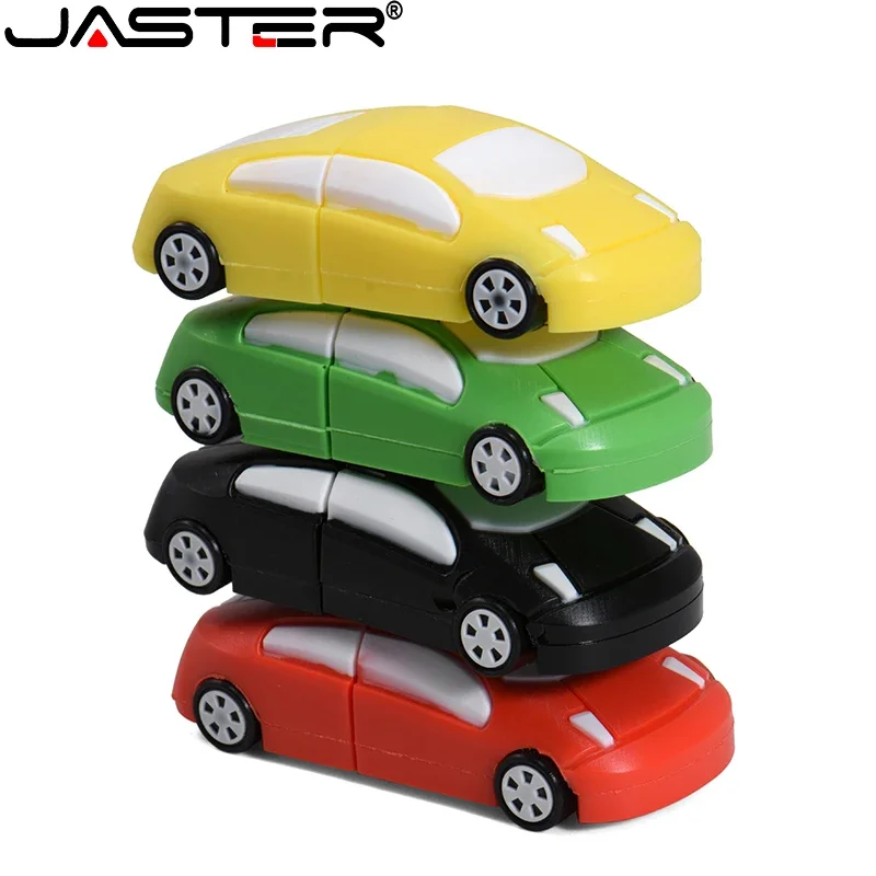 JASTER Car Pen Drive 64GB Cartoon USB Flash Drive 32GB Gifts for Children Memory Stick 16GB Waterproof U Disk 8GB Silicone 4GB