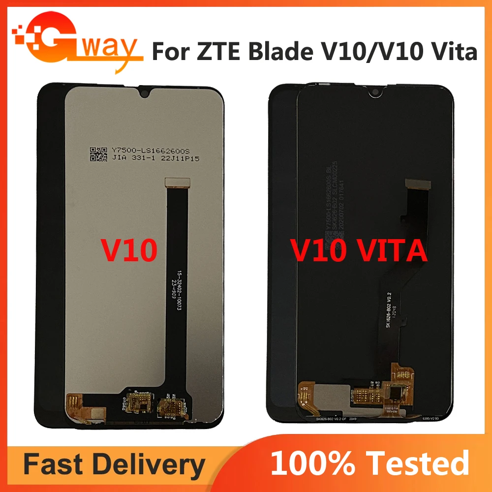 

New Tested For ZTE Blade V10 Vita V10Vita LCD Display Touch Screen Digitizer Assembly Repair for ZTE Blade V10 LCD Display Parts