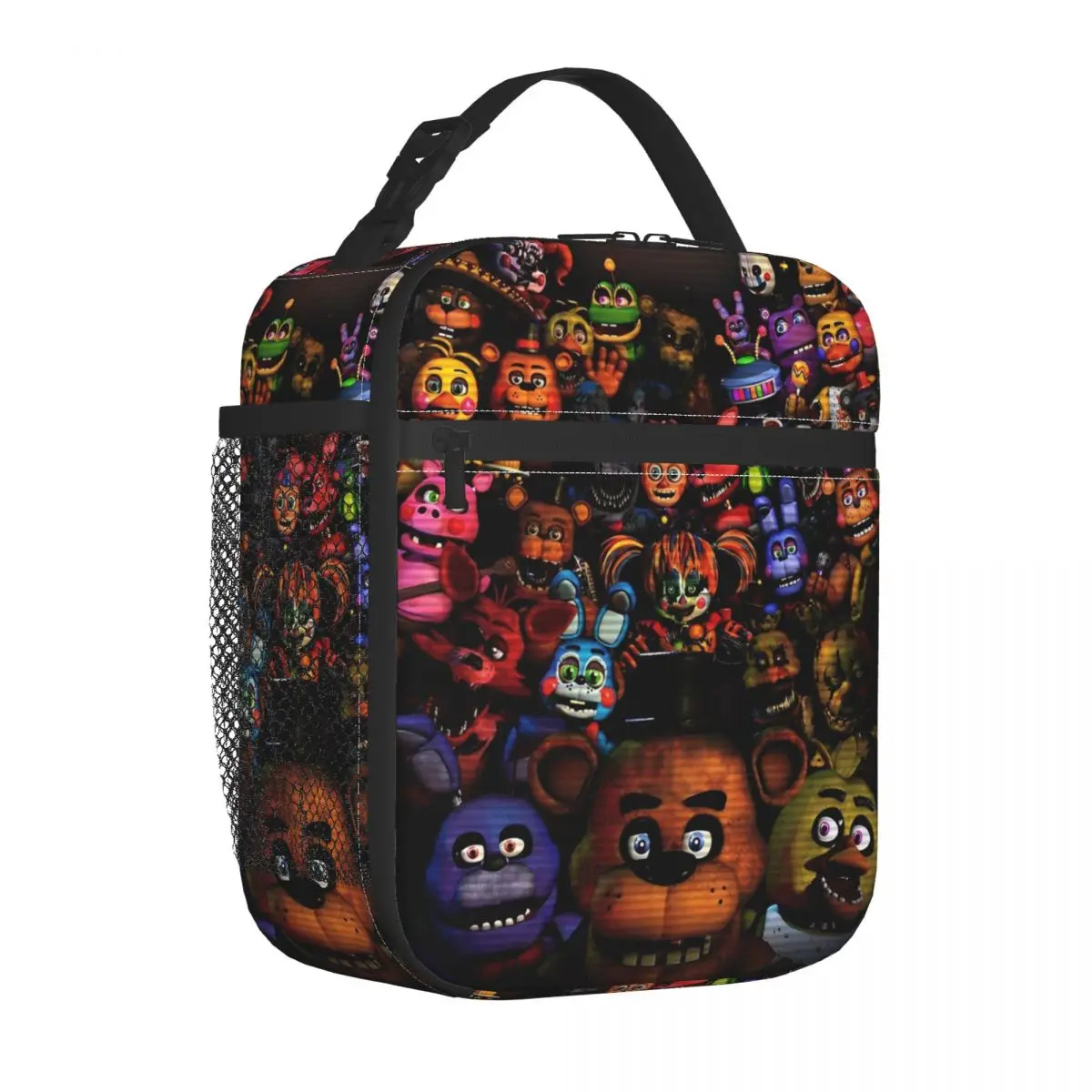 FNAFS Characters Insulated Lunch Bags High Capacity Horror Game Meal Container Thermal Bag Tote Lunch Box School Food Handbags