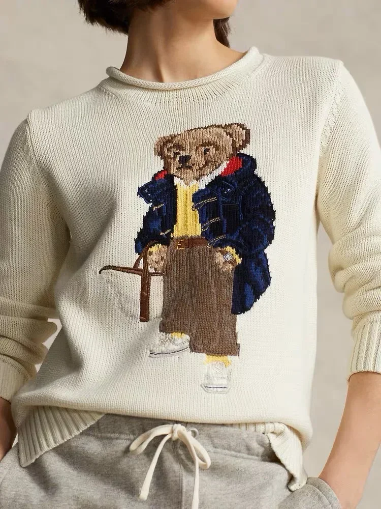 New casual fashion versatile good-looking bear sweater