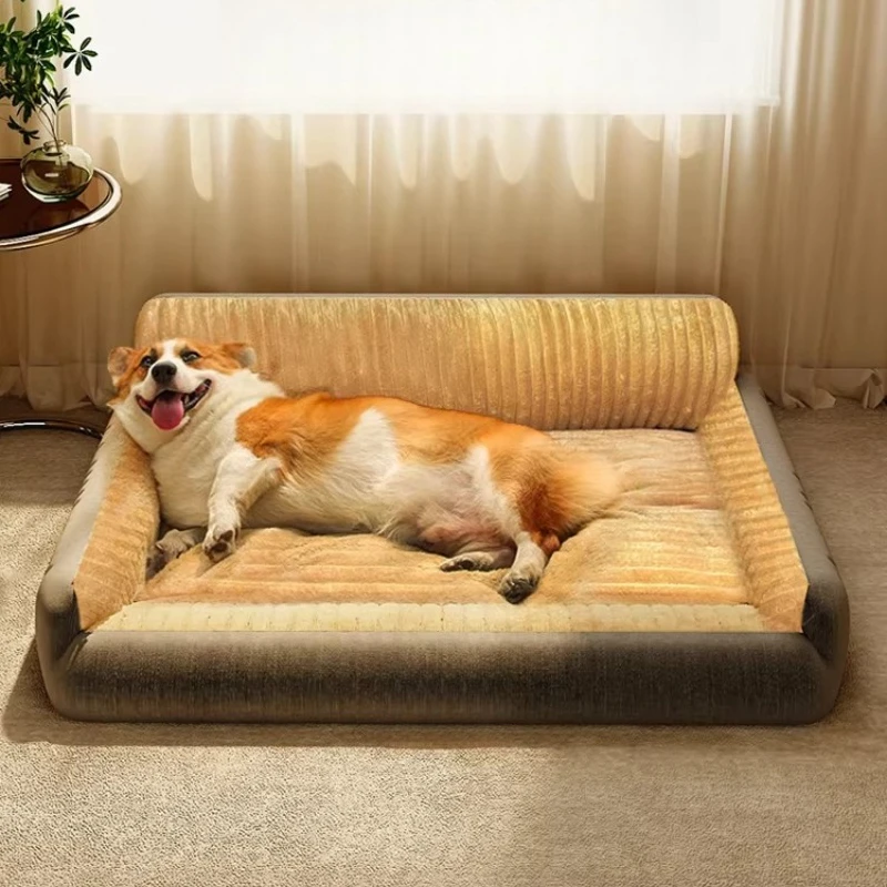 

The kennel is warm in winter and can be dismantled and washed. Autumn and winter small dog sofa dog bed