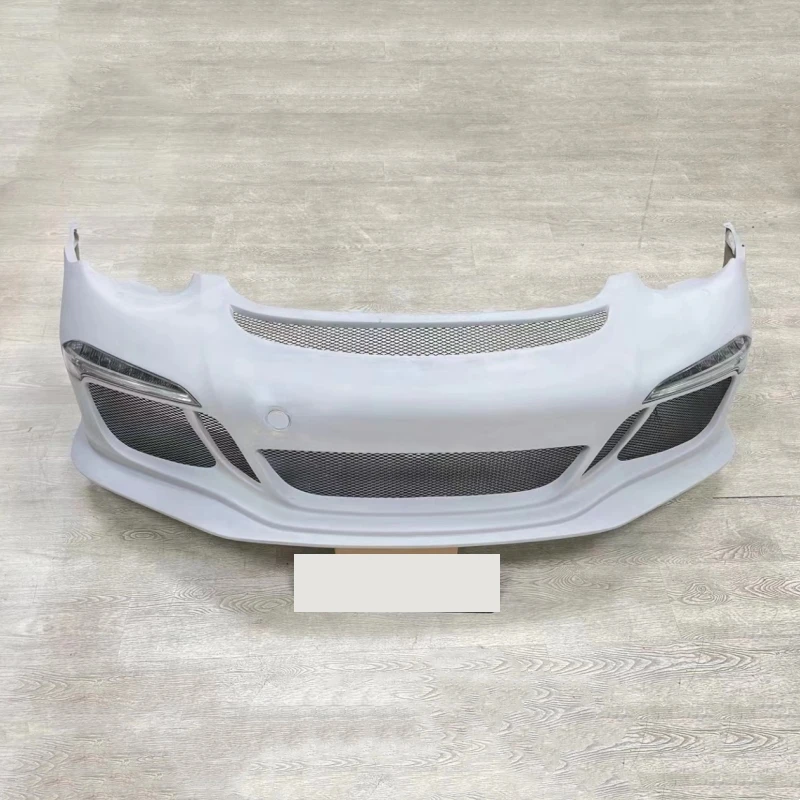 Front Bumper Daytime Running Light Tail Wing for Porsche Cayman Boxster 987.1 Modified 991.1 GT3 RS Style Car Body Kit