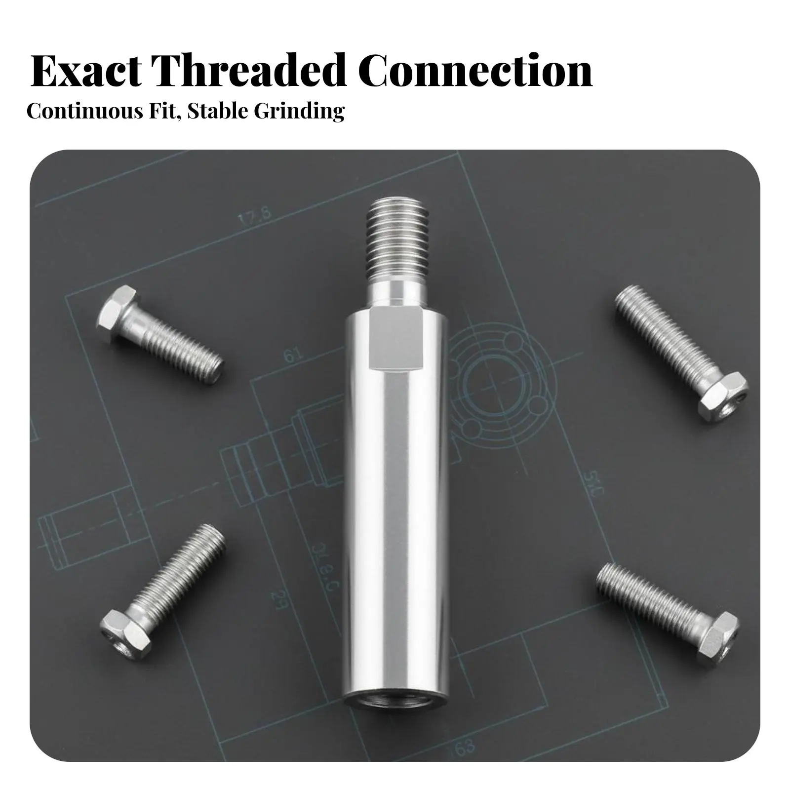 

Angle Grinder Connecting Rod Lengand Subsequentlyed Reach Angle Grinder Arbor Kit Universal Compatible and Simple Installation